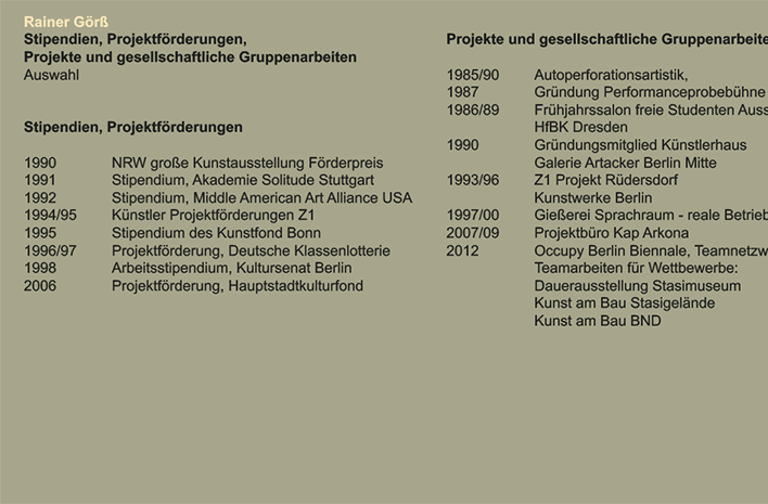 Rainer Görß CV